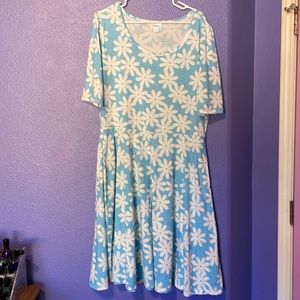 Lularoe blue floral dress